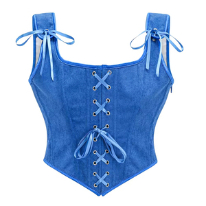 Top Corto Tipo Túnica Elegante de Verano para Mujer, Estilo Europeo Americano, Top Corto con Tirantes Sexys - Product Image 3