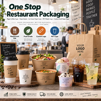 Emballages en papier tout-en-un : gobelets à café, bols en papier avec couvercles, gobelets à glace, gobelets en plastique PET, sacs en papier kraft personnalisés, vente en gros