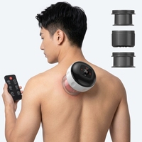 Kit de ventouses intelligentes dynamiques à 12 vitesses avec compresse chaude, ventouses sous vide, masseur électrique et fonction de raclage, avec télécommande