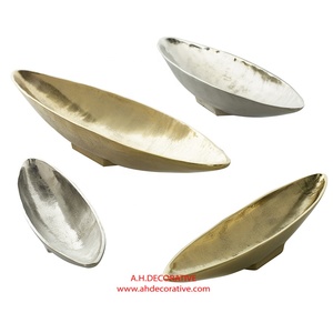 Bol de bateau clover en argent massif, pour décoration de Table de mariage et jardin décoratif, bol en aluminium - Product Image 4