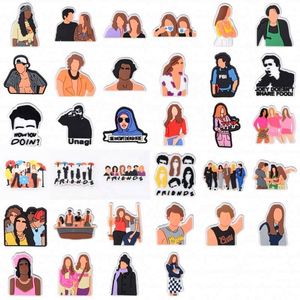 Amuletos Personalizados de Navidad con Diseño de Libro Quemado, Amuletos para Zapatos con la Frase 'I'll Be There for You', Decoración para Sandalias, Regalos para Fiestas Navideñas - Product Image 1