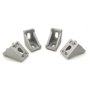 Aluminum Profile Corner Bracket 4040 Thickened Right Angle Connector Industrial Aluminum Alloy Anodizing Sandblasting - Product Image 2