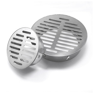 Stainless Steel Floor Drain 113mm Circle Anti-Corrosion Drain Cover For Balcony Rooftop Drainage - Product Image 1