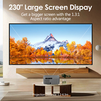 Projecteur LCD LED HD HTPNEO X5 800 ANSI Lumens avec Correction Trapézoïdale et Moteur Optique Scellé pour Entreprises et Divertissement à Domicile