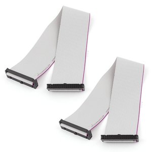 Cable plano Uxcell de 34 pines, 30 cm de longitud, revestimiento de PVC, extensión de conector IDC para transferencia de datos de computadora - Product Image 2