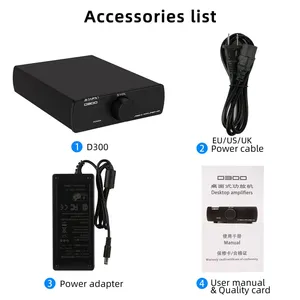 Amplificateur de puissance D300 TPA3255 Classe D <span class=keywords><strong>HiFi</strong></span> pour enceinte bibliothèque passive Mini amplificateur 300W Amplificateur professionnel NE5532P - Product Image 4