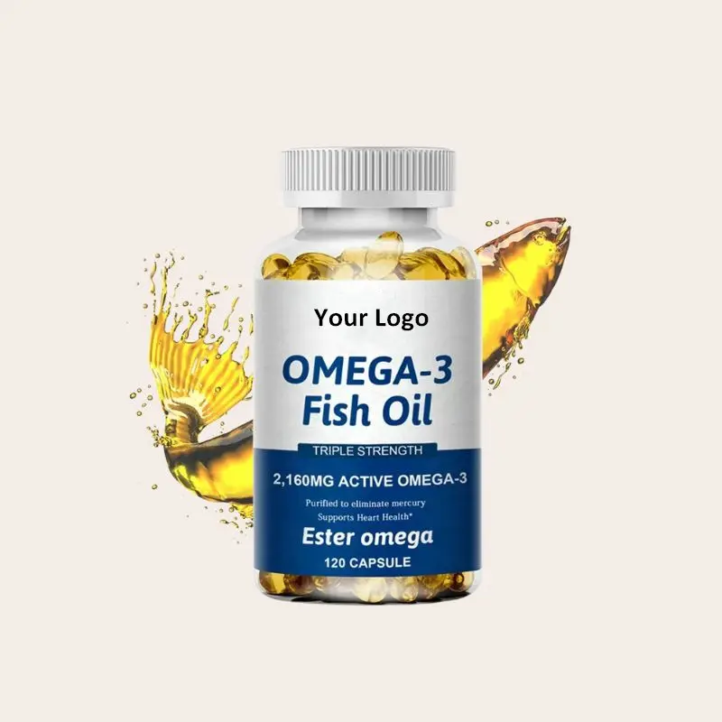 Pasokan kualitas tinggi minyak ikan Softgel Omega 3 kapsul minyak ikan 1000mg dengan harga pabrik