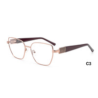 Haoya 2026 – Monture optique classique en métal pleine monture pour femme, légère, convient à toutes les formes de visage, usage quotidien, best-seller