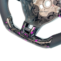 Volant en fibre de carbone forgé violet pour Volkswagen MK6 GTI Golf 6 GTD R 2009-2013 Polo GTI Passat Volant sport