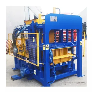 QT4-15 Small Industrial Sand Hollow Block Making Machine and Concrete Cement Brick Making Machine Machinery Engines 3200 16.35kw