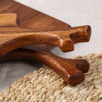 Planche à découper en bois d'acacia en gros, planche à hacher en bois naturel, planche de préparation alimentaire pour la cuisine, usage domestique et en restaurant