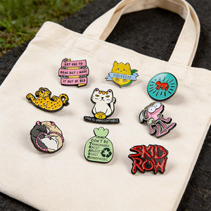Wholesale Custom Shaped Metal Enamel <b>Pins</b> Vintage <b>Art</b> Lapel Brooch Cartoon Character Badge Souvenir Gift for Collection - Product Image 1
