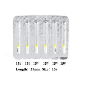 手動ステンレス鋼Cファイル (サイズ06/08/10/15/20) C-パイロット消耗品6ピース/パック - Product Image 2