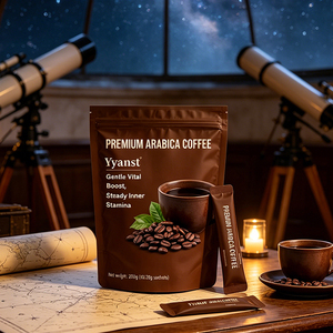 Café Instantáneo Arábica Premium Gentle Vital Energy Boost, Energía Estable para el Interior, 20 g * 10 Sobres, 200 g, Bebida Matutina - Product Image 3