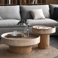 Table basse Chazi Feng en bois massif, style moderne et minimaliste, en racine de bois sculptée, pour salon, design naturel, sans assemblage