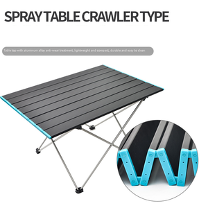 Mesa Portátil de Aleación de Aluminio, Muebles de Exterior Plegables, Escritorio Plegable para Acampar, Excursionismo, Viajes, Mesa de Picnic para Exteriores - Product Image 5