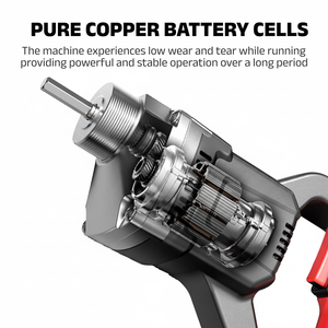 Vibrateur <span class=keywords><strong>à</strong></span> <span class=keywords><strong>béton</strong></span> portatif professionnel LONSLEY, alimenté par <span class=keywords><strong>batterie</strong></span>, 1300W, modèle JX-B-35, outil de nivellement industriel portable - Product Image 2