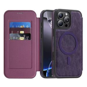 Étui en cuir à <span class=keywords><strong>rabat</strong></span> d'affaires étui de téléphone portefeuille pour <span class=keywords><strong>iphone</strong></span> 17 16 15 14 <span class=keywords><strong>13</strong></span> Pro Max en Stock pour <span class=keywords><strong>iphone</strong></span> 15 Pro Max fort magnétique - Product Image 6