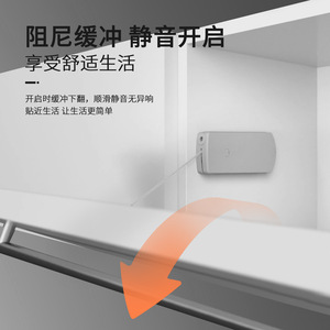 Pull-Cord Flip-Down Door Fittings Gray Cover 10kg Load Capacity Steel Wire Support Kitchen Hardware - Product Image 4