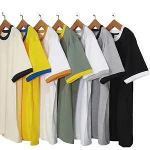 High Quality Cool Youth 220 Grams Wholesale Custom T Shirts 100% Cotton Blank Plain Men's T-shirts T Shirt