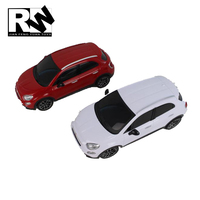 Modèle à l'échelle 1/24 Voiture télécommandée Fiat 500X sous licence RW Jouet pour filles