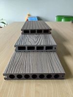 Platelage Composite WPC SONSILL UTO avec Relief 3D Aspect Bois, Revêtement de Sol Extérieur Imperméable
