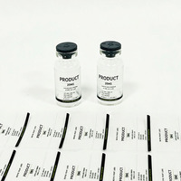 Etiquetas Personalizadas para Viales de 3ml, 5ml, 10ml, 20ml, 30ml, Etiquetas Adhesivas de Vinilo Resistentes al Agua para Péptidos, Etiquetas para Cosméticos