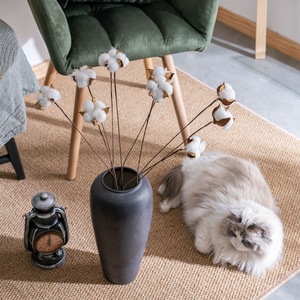 High Quality Indoor DIY Natural Dried <strong>Cotton</strong> <strong>Stems</strong> Single Branch Artificial <strong>Cotton</strong> Flower for Christmas Floral Decor Wholesale - Product Image 1