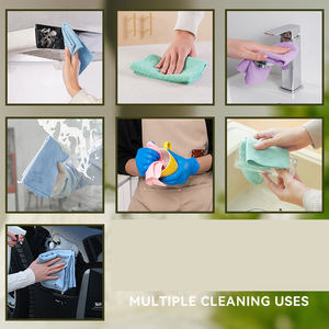 20-पैक 10 ''आंसू-दूर माइक्रोफाइबर साफ कपड़े धोने योग्य कपड़े साफ करने योग्य सूक्ष्म फाइबर कपड़े साफ करने योग्य माइक्रोफाइबर कपड़े - Product Image 4