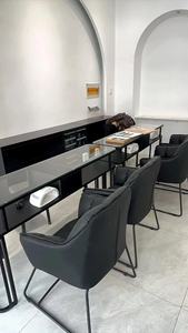 Sillón de Manicura, Diseño Moderno en Cuero, para Uso en Interiores y Exteriores, Silla de Maquillaje para Clientes de Salón de Belleza - Product Image 6