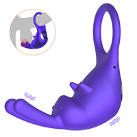 Nuevo Anillo Vibrador de Silicona para Hombre con Control por Aplicación, Anillo para Pene con Retraso y Bloqueo, Juguete Sexual Impermeable para Adultos, 10 Velocidades GM-220