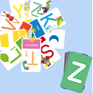 कस्टम प्रिंटिंग मोंटेसरी बच्चों के लिए वर्णमाला अंग्रेजी सीखने फ्लैश गेम कार्ड - Product Image 6