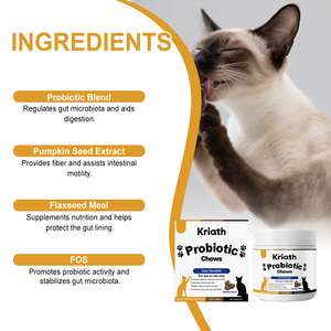 Suplemento Probiótico <span class=keywords><strong>para</strong></span> <span class=keywords><strong>Gatos</strong></span> en Tabletas Masticables con Sabor a Pollo, Cuidado del Pelaje y Digestión, <span class=keywords><strong>para</strong></span> Todas las Edades, el Más Vendido - Product Image 5