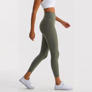 Leggings <span class=keywords><strong>de</strong></span> yoga personnalisés <span class=keywords><strong>de</strong></span> 24 pouces pour femmes leggings <span class=keywords><strong>de</strong></span> sport <span class=keywords><strong>de</strong></span> gymnastique confortables poncés taille haute collants <span class=keywords><strong>de</strong></span> course à pied - Product Image 4