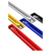 Cable de Red Ethernet Cat6 de 6 Pulgadas (0.15m), 28AWG, Sin Blindaje (U/UTP), PVC CM, Diámetro Pequeño, Alta Flexibilidad, Libre de Oxígeno
