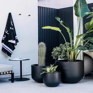 Maceta de Fibra de Vidrio FRP Ecológica, Resistente, Ligera, Duradera, con Acabado Rústico, Decorativa, para Uso en el Hogar y Jardín - Product Image 4