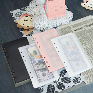 A6 Orçamento Organizador Carteira PP Material Plástico Binder Pocket <span class=keywords><strong>6</strong></span> Tabs Fosco Caixa Envelopes Pasta Saco Divisores De Folha A4 - Product Image 3