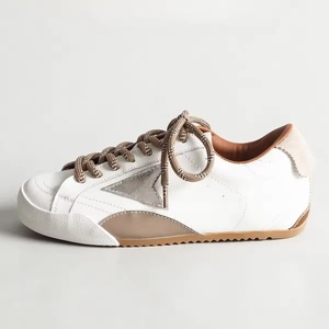 Chaussures décontractées de luxe en cuir de vachette et maille, style rétro, à enfiler, avec semelles en caoutchouc, pour hommes et femmes - Product Image 6
