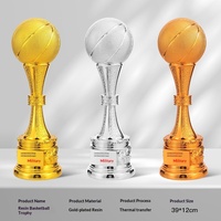 Trofeo de Resina Chapado en Oro de Alta Gama, Creativo y Popular, para Fútbol, Baloncesto, Voleibol, Bádminton, Premios para Competiciones Deportivas