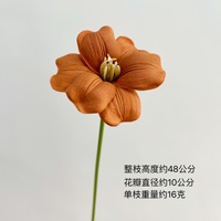 Bunga Tulip PU Warna Baru, Bunga Buatan, Ornamen Dekoratif untuk Ruang Tamu Meja Makan, Rangkaian Bunga Mewah
