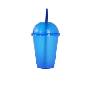 Vaso de 500 ml al por mayor con purpurina para granizados, ideal para bebidas frías, catering, con tapa, de PP, para niños - Product Image 1
