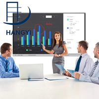 Écran tactile interactif plat 75 pouces 4K Smart Moniteur LCD WiFi pour l'enseignement et les conférences