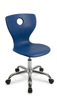 Chaise d'école avec siège en plastique, structure métallique, ergonomique, empilable, design moderne, durable, pour usage commercial, maison, bureau, salon, salle de sport, appartement