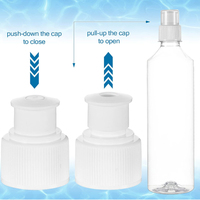 Vente en gros de bouchons de remplacement en plastique push-pull bouteilles d'eau bouteilles de soda bouchon à vis 28 mm couvercle de bouteille de sport torsadé