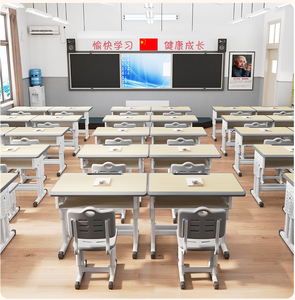 Ensemble table et chaise design moderne pour enfants, idéal pour l'école primaire, la salle de classe, l'écriture et les <span class=keywords><strong>cours</strong></span> de formation. - Product Image 2