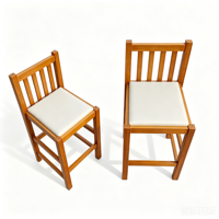 Silla de Comedor de Madera Personalizada, Silla Tapizada en Tela, Muebles para Hoteles y Restaurantes OEM