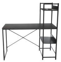 Bureau d'ordinateur moderne en acier avec étagère Meubles en bois et fer MDF pour la maison, l'école ou l'hôtel Meubles de salon élégants