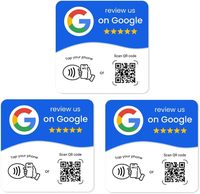 Tarjeta NFC 215 Cuadrada Programable para Reseñas de Google, Estación NFC para Mesa, 13.56Mhz, Código QR