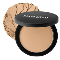 Poudre compacte vegan personnalisée OEM ODM, maquillage imperméable longue tenue, fond de teint en poudre pressée, anticernes, tous les tons de peau, OEM