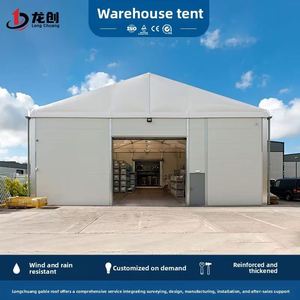 Detachable Aluminum Alloy Warehouse <b>Tent</b>,Summer Mobile Temporary Industrial <b>Canopy</b> Structure for Logistics Storage Shed - Product Image 1
